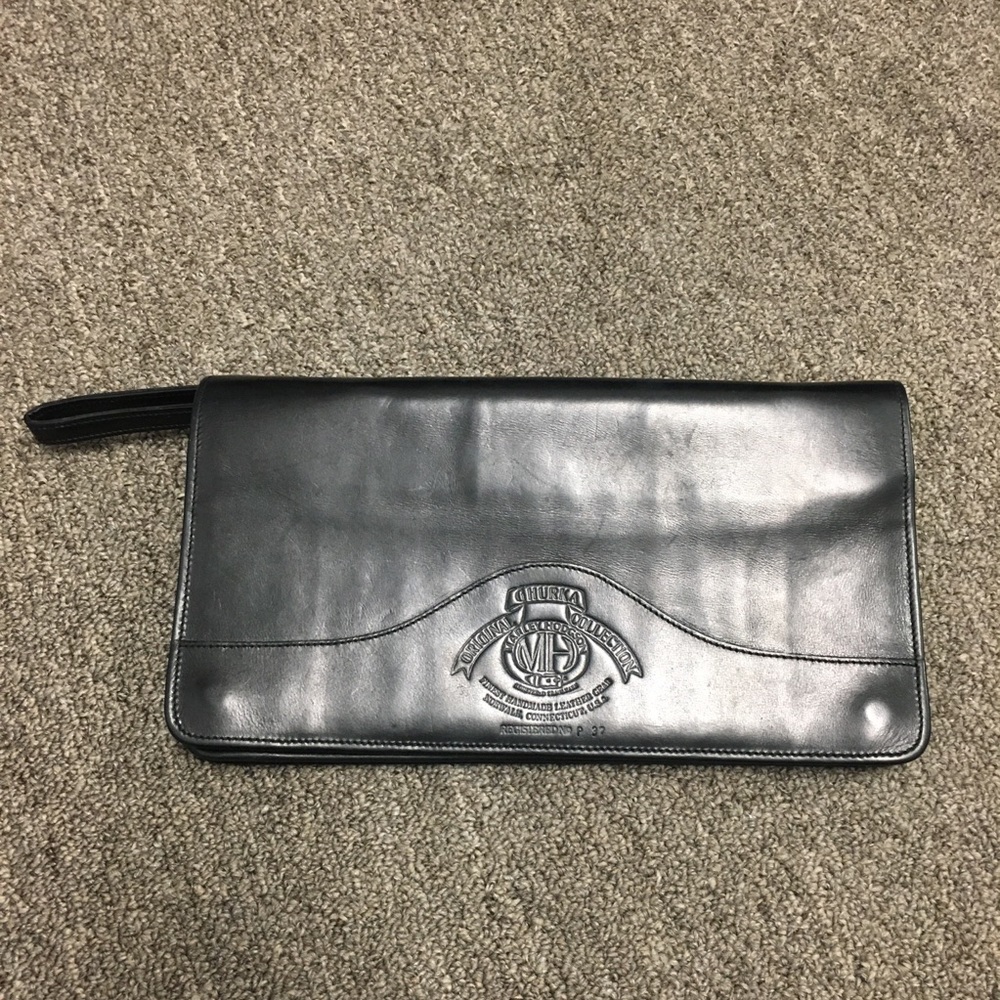 Ghurka Marley Hodgson Black Leather Clutch